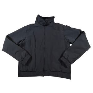 Nike Shield Water Repellent Standard Fit Cropped Zip Jacket Black Women’s Sz S
